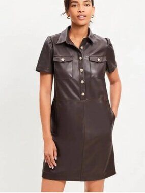 loft brown leather dress for Sale up to 90% Off: Poshmark white dress for wedding reception color:Orchid 50% Polyurethane Lining NELLIE / Dark Blue